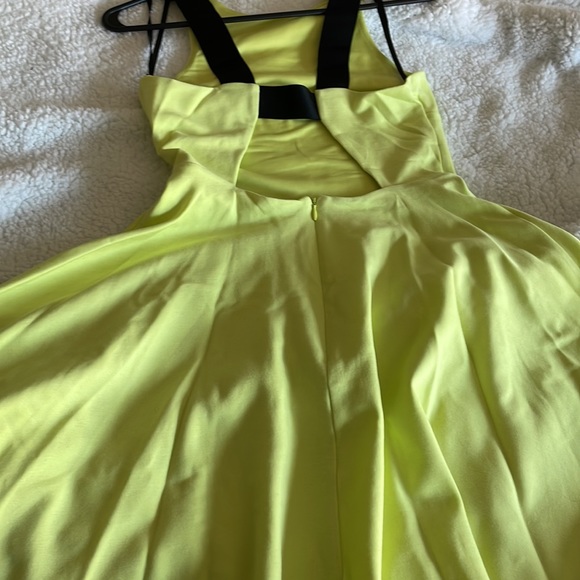 BEBE Lime Green Skater Dress - Picture 2 of 3